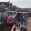SKM S1 peron kierunek Warszawa